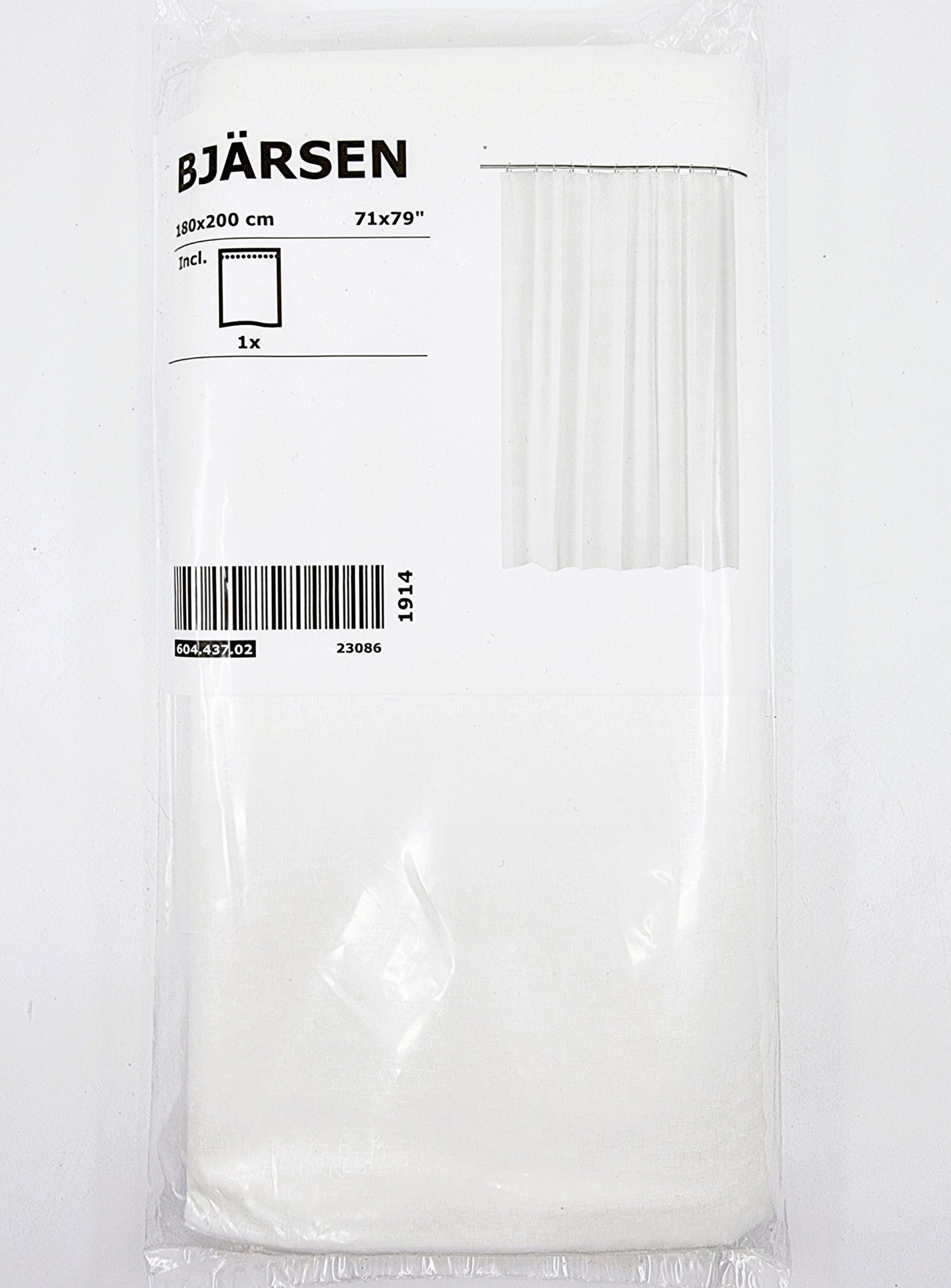 Rideau de douche - Blanc