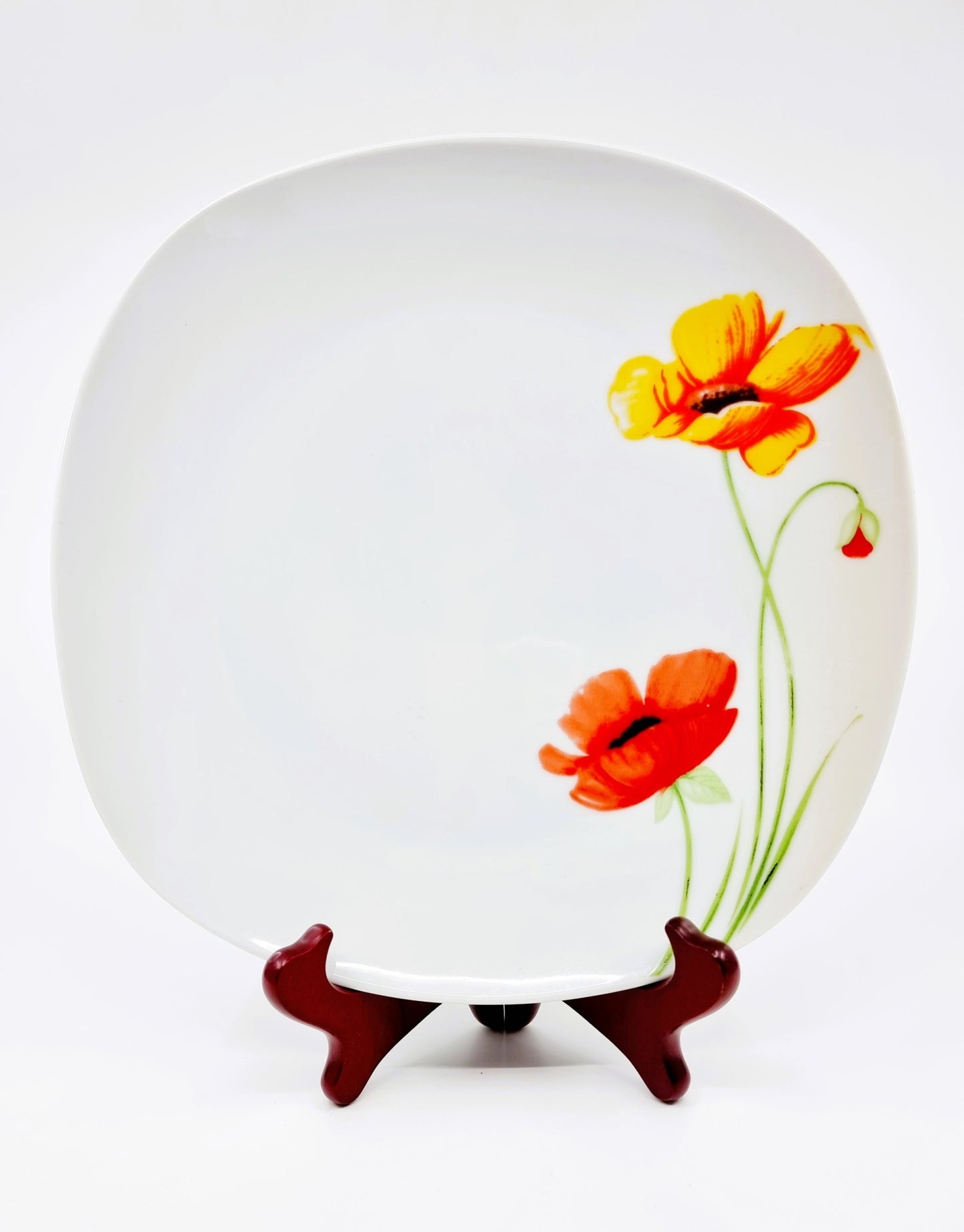Service tasses à café et assiettes - Coquelicots (30 pièces)