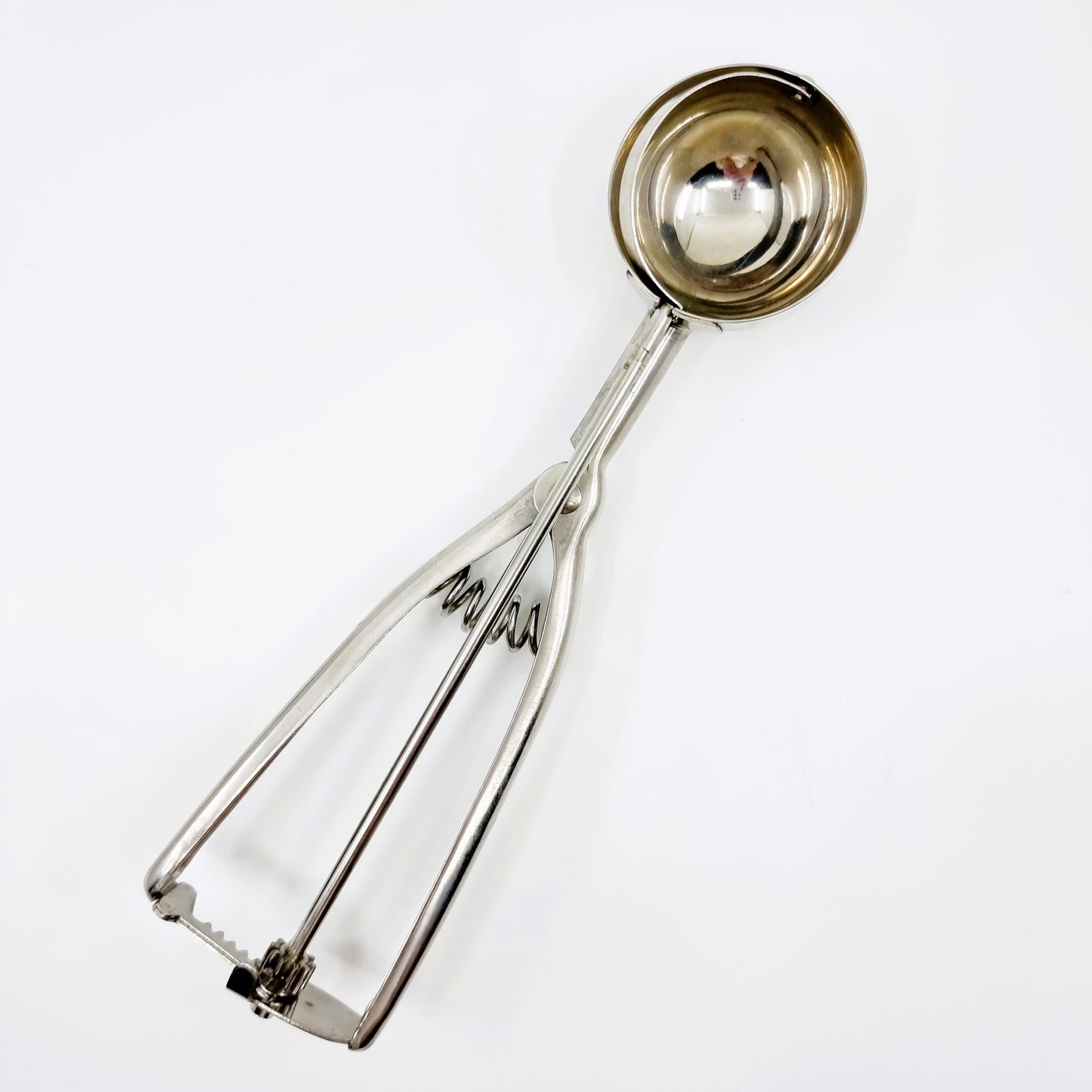 Cuillère à glace en acier avec levier démouleur (portionneuse)