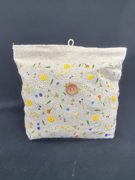 Trousse à maquillage fleurie