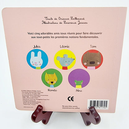 Livre éducatif - Les 5 amis cherchent, les formes + les contraires (2 pièces)