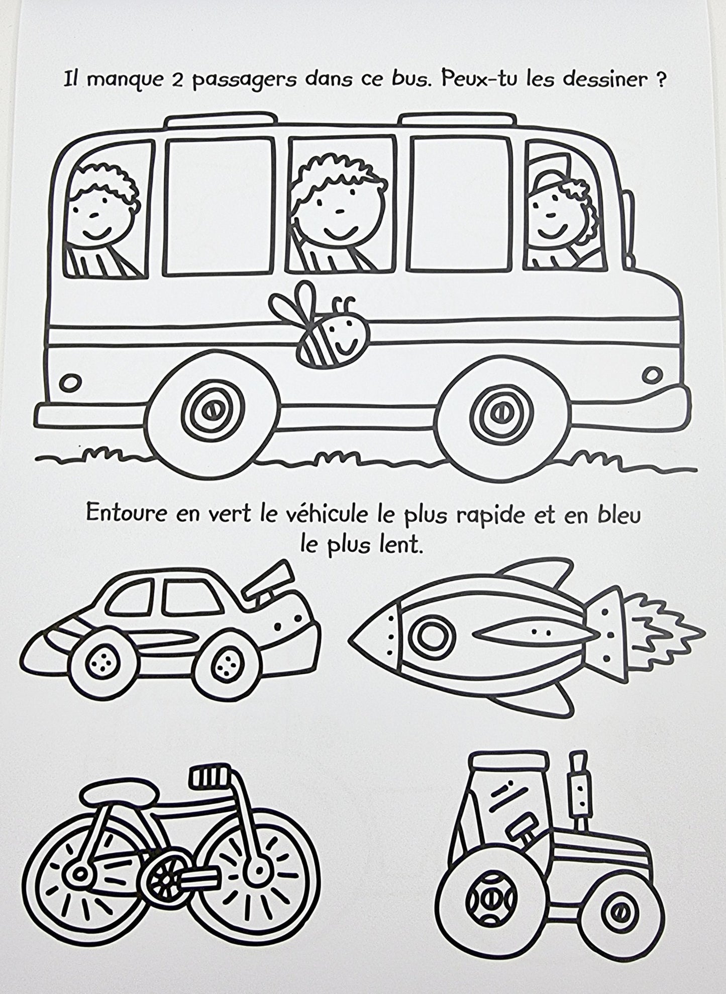 Mon premier livre-jeux à colorier - rose