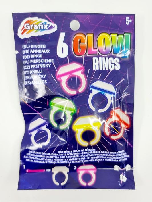 Bagues lumineuses (6 pièces)