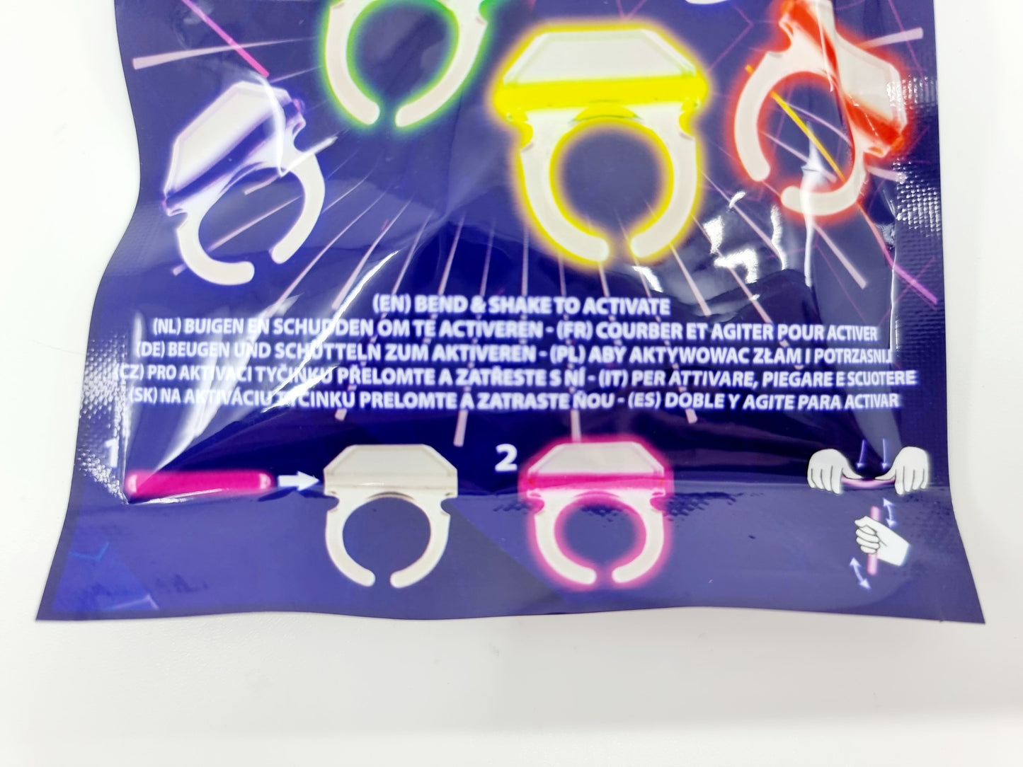 Bagues lumineuses (6 pièces)