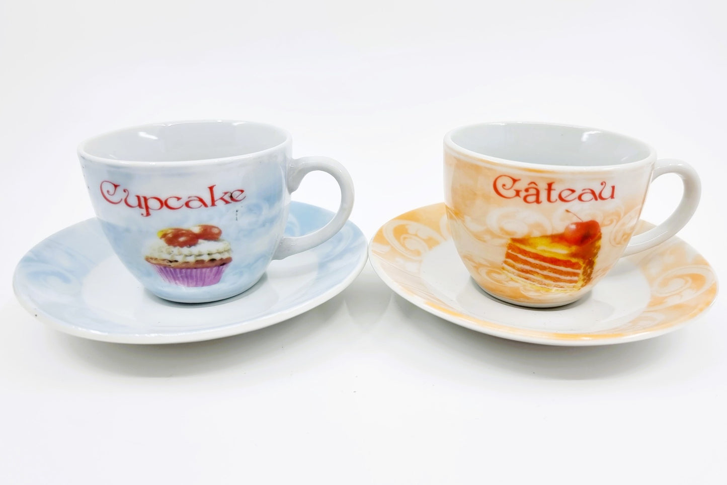 Coffret tasse & sous-tasse - Délice cupcake & gâteau (2x4 pièces)