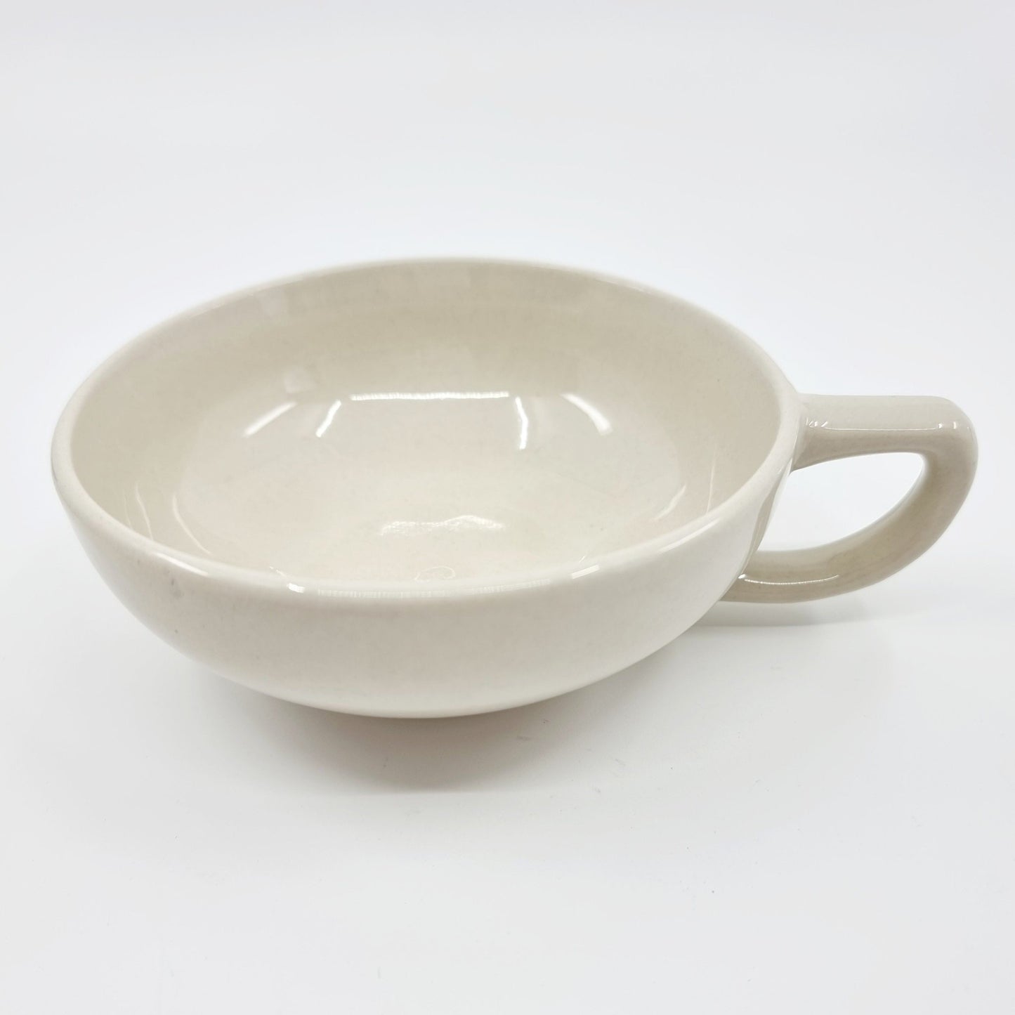 Théière & tasse - Céramique beige