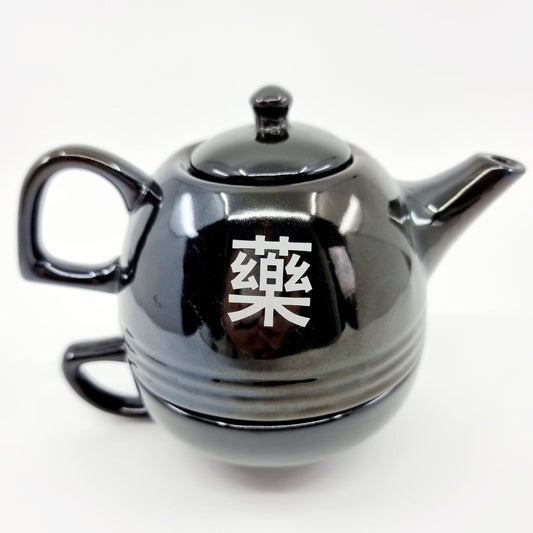 Théière & tasse - Céramique noire