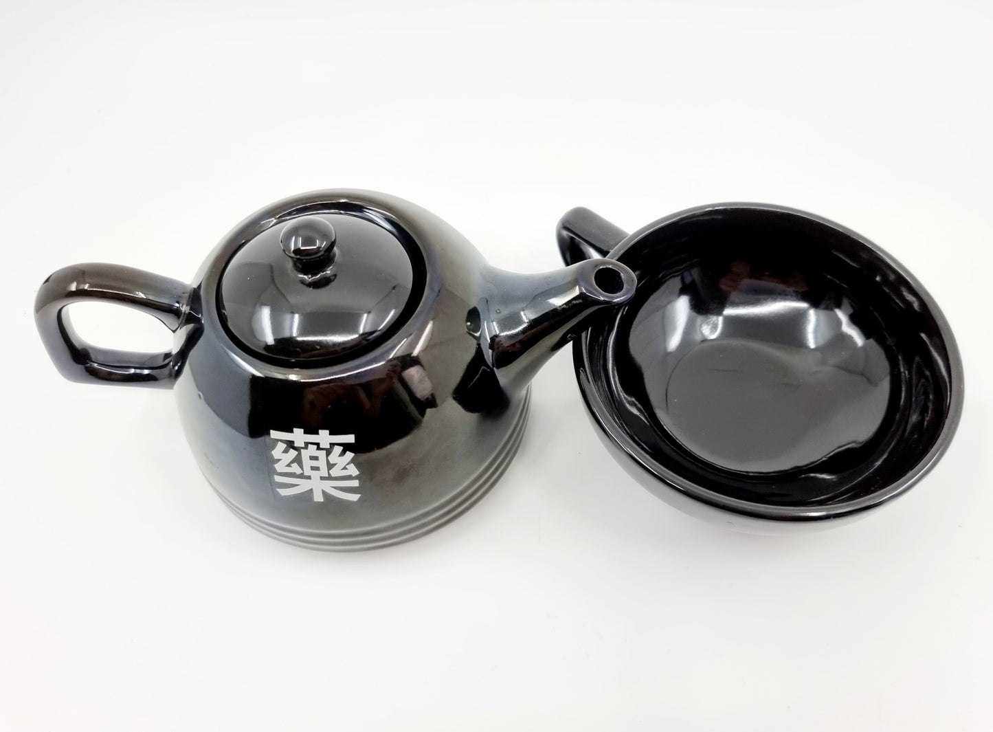 Théière & tasse - Céramique noire