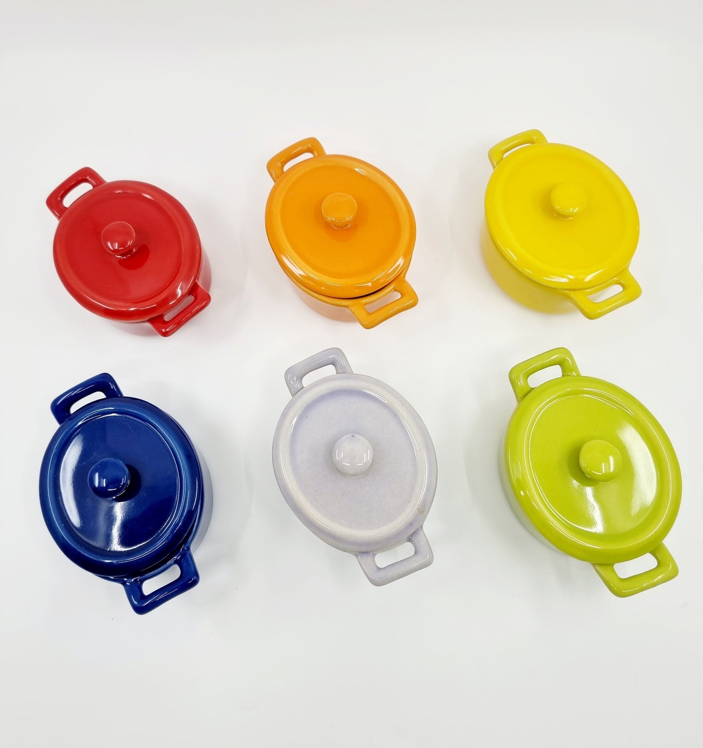 Coffret de 6 cassolettes colorées