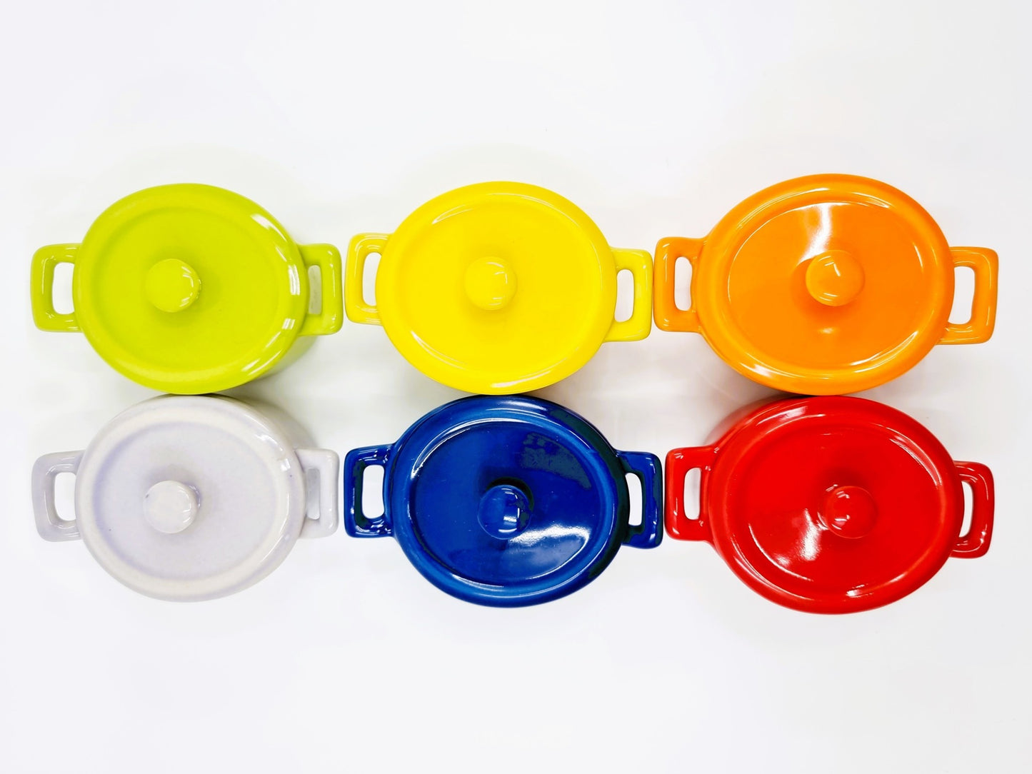 Coffret de 6 cassolettes colorées