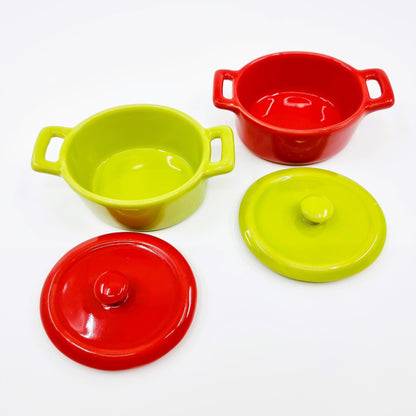 Coffret de 6 cassolettes colorées