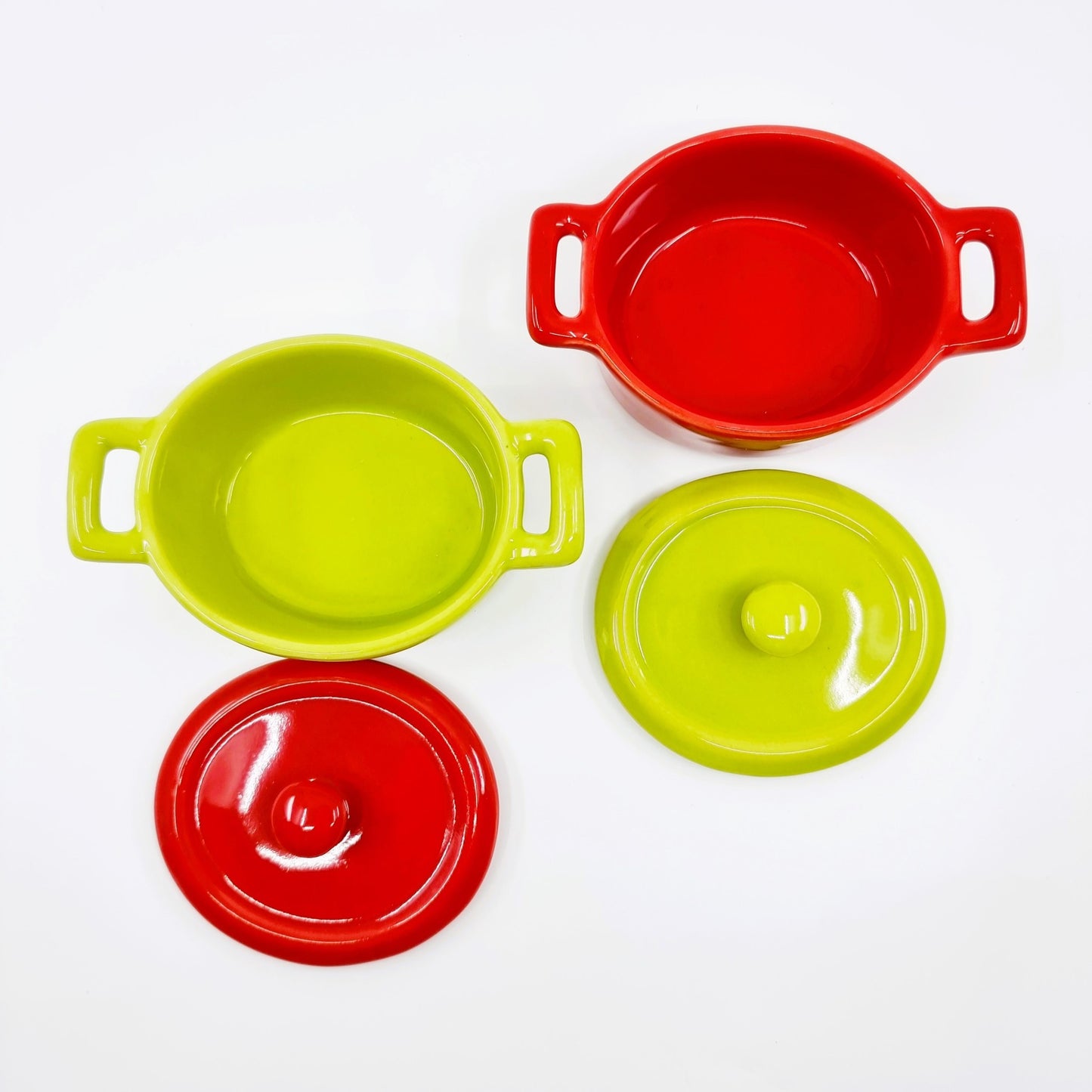 Coffret de 6 cassolettes colorées