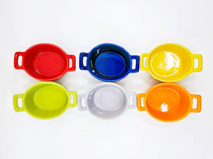 Coffret de 6 cassolettes colorées