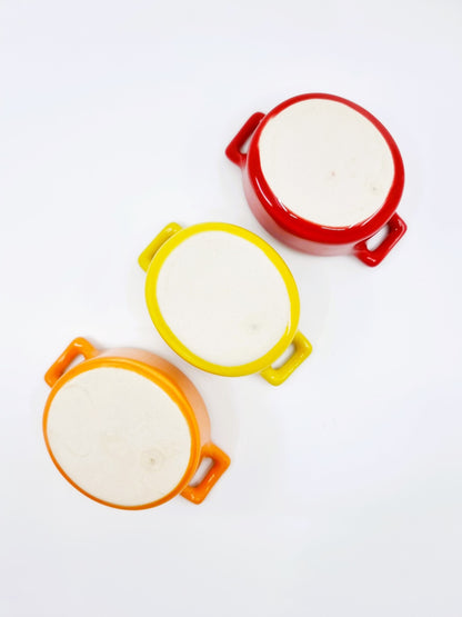 Coffret de 6 cassolettes colorées