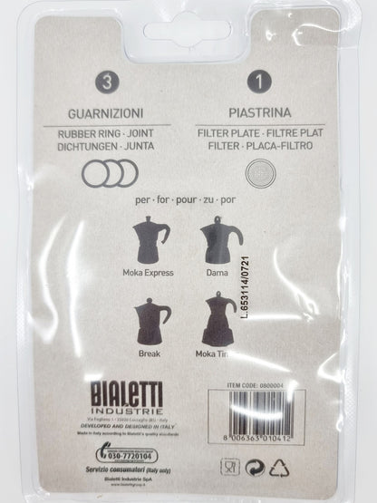 Cafetière italienne avec 3 joints