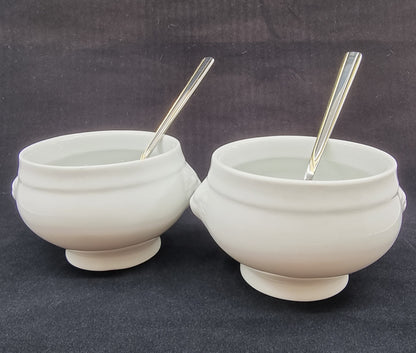 Bol à soupe - tête de lion (2 pièces)