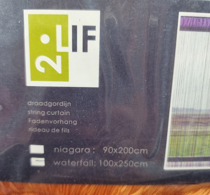 Rideau de fils - orange