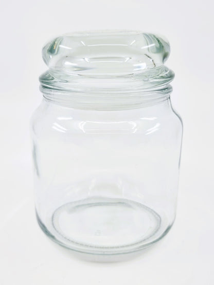 Bonbonnière en verre avec couvercle hermétique