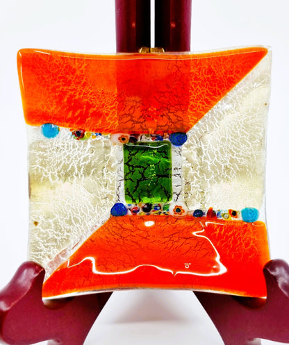 Soucoupe colorée en verre de Murano