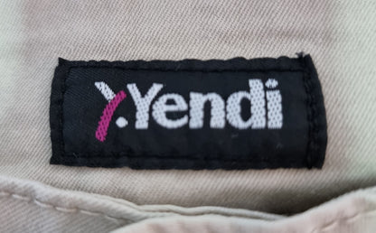 Pantalon coupe droite couleur vanille (SIZE : 36)