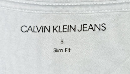 T-shirt blanc Calvin Klein – slim fit (SIZE : S)