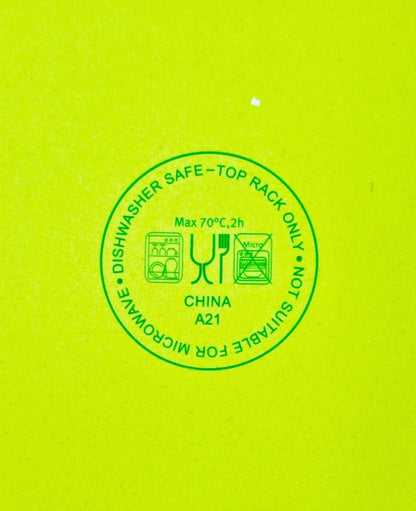 Boîte de conservation en fibres de bambou - vert pomme