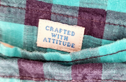 Chemise manches courtes à carreaux (SIZE : S)