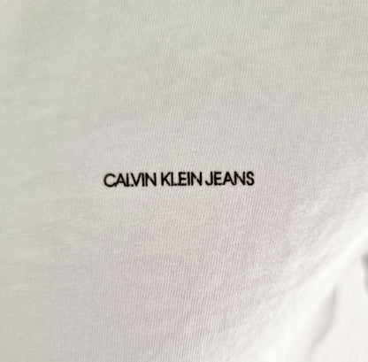 T-shirt blanc Calvin Klein – slim fit (SIZE : S)