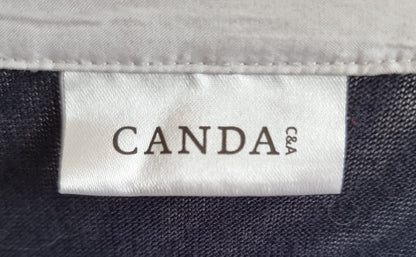 Pull à empiècement chemisier & dentelle (SIZE : EUR 46)