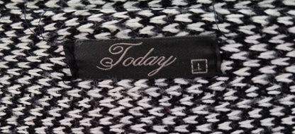 Cardigan noir & blanc (SIZE : L)