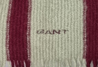 Echarpe Gant beige/bordeaux