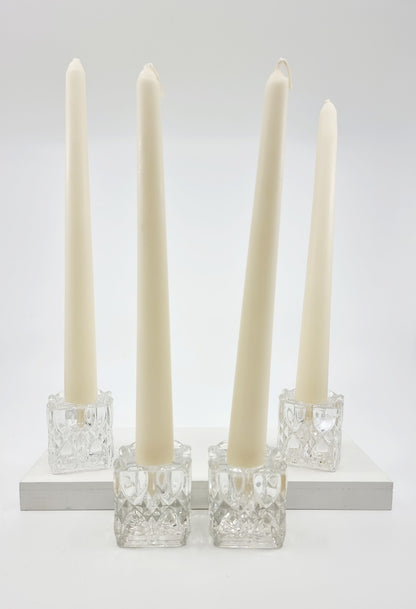 Bougeoir en verre (4 pièces)