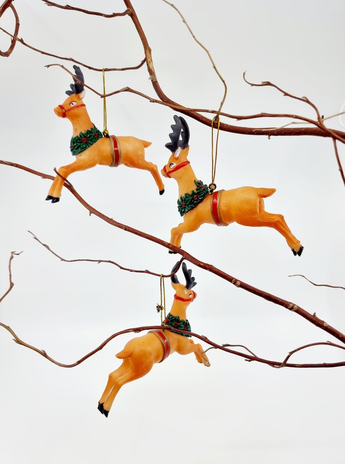 Cerf de Noël à suspendre (8 pièces)