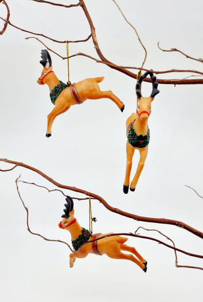 Cerf de Noël à suspendre (8 pièces)