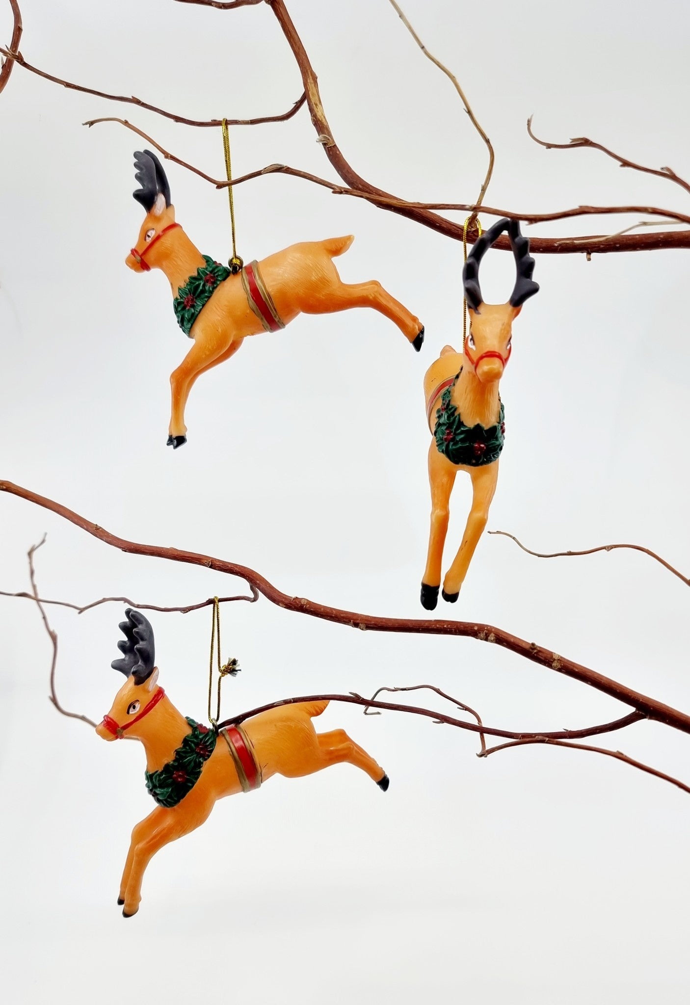 Cerf de Noël à suspendre (8 pièces)