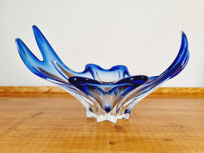 Coupe à fruits en verre style Murano