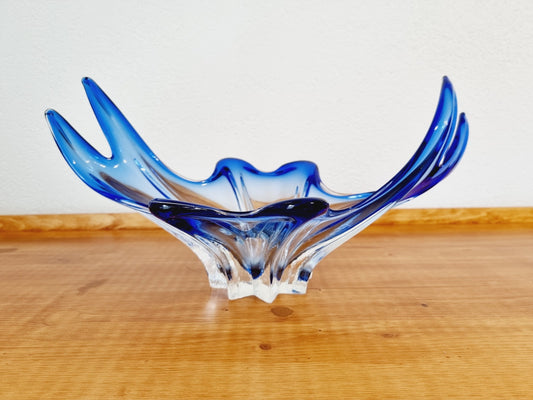 Coupe à fruits en verre style Murano