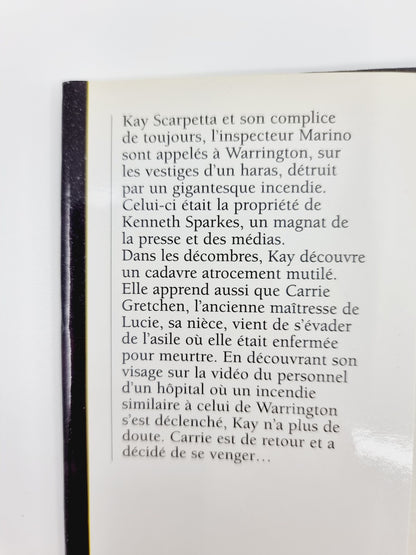 Livre - Combustion, une enquête de Kay Scarpetta