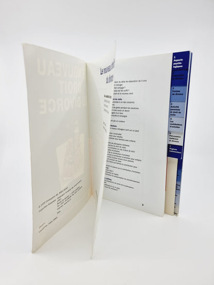 Livre - Le nouveau droit du divorce, entré en vigueur le 1er janvier 2000