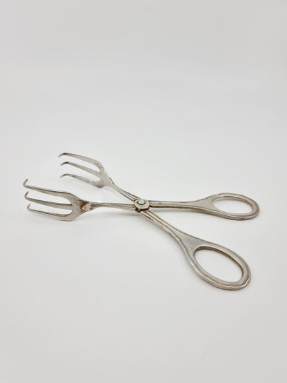 Pince à sucre en métal argenté