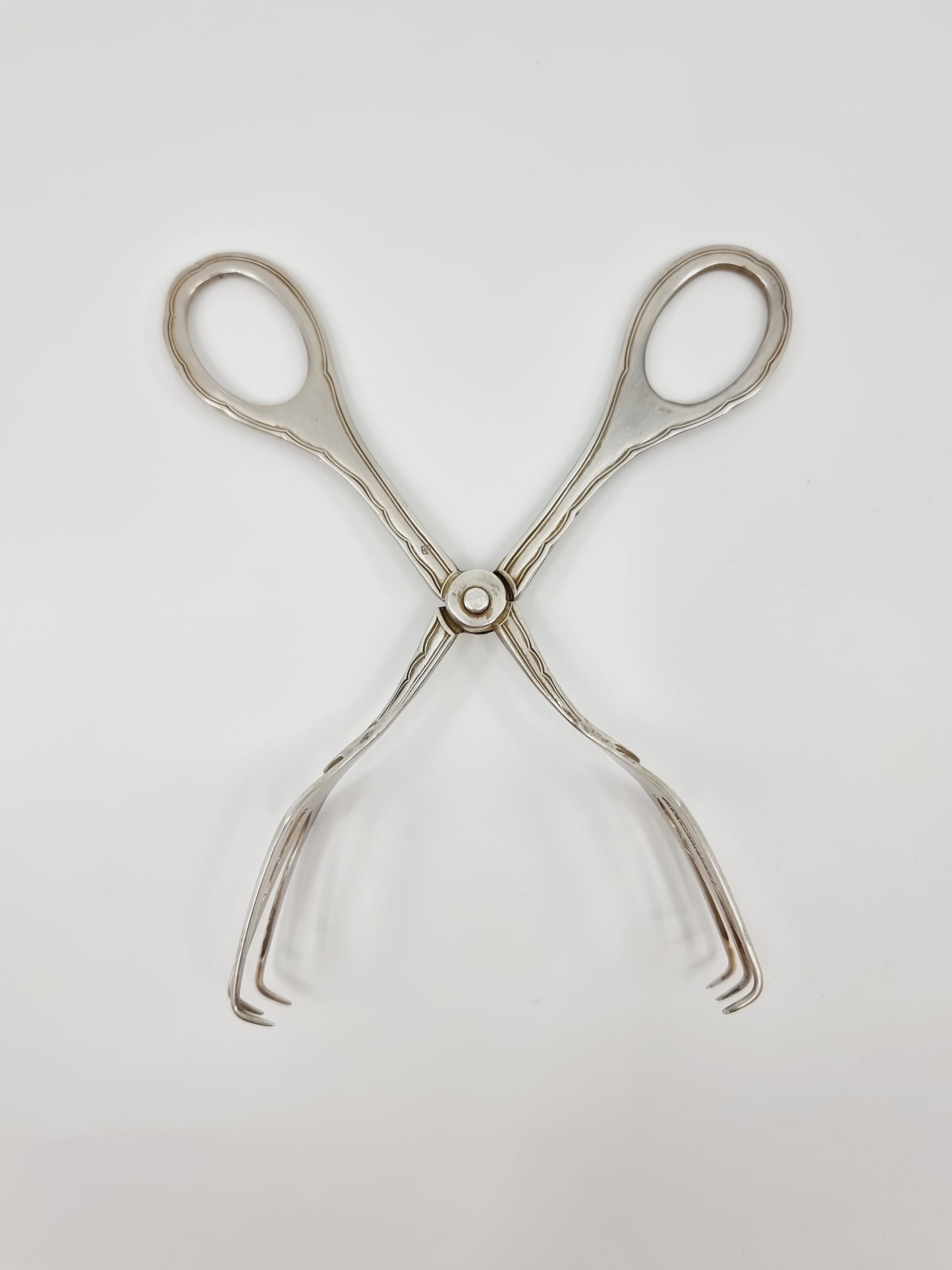 Pince à sucre en métal argenté