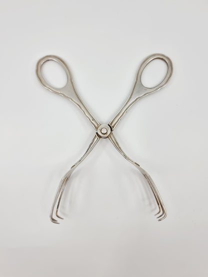 Pince à sucre en métal argenté