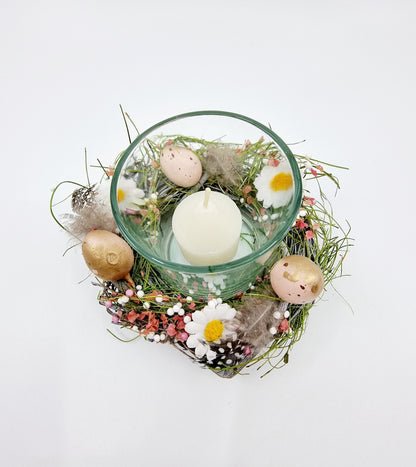 Bougeoir - Couronne de Pâques