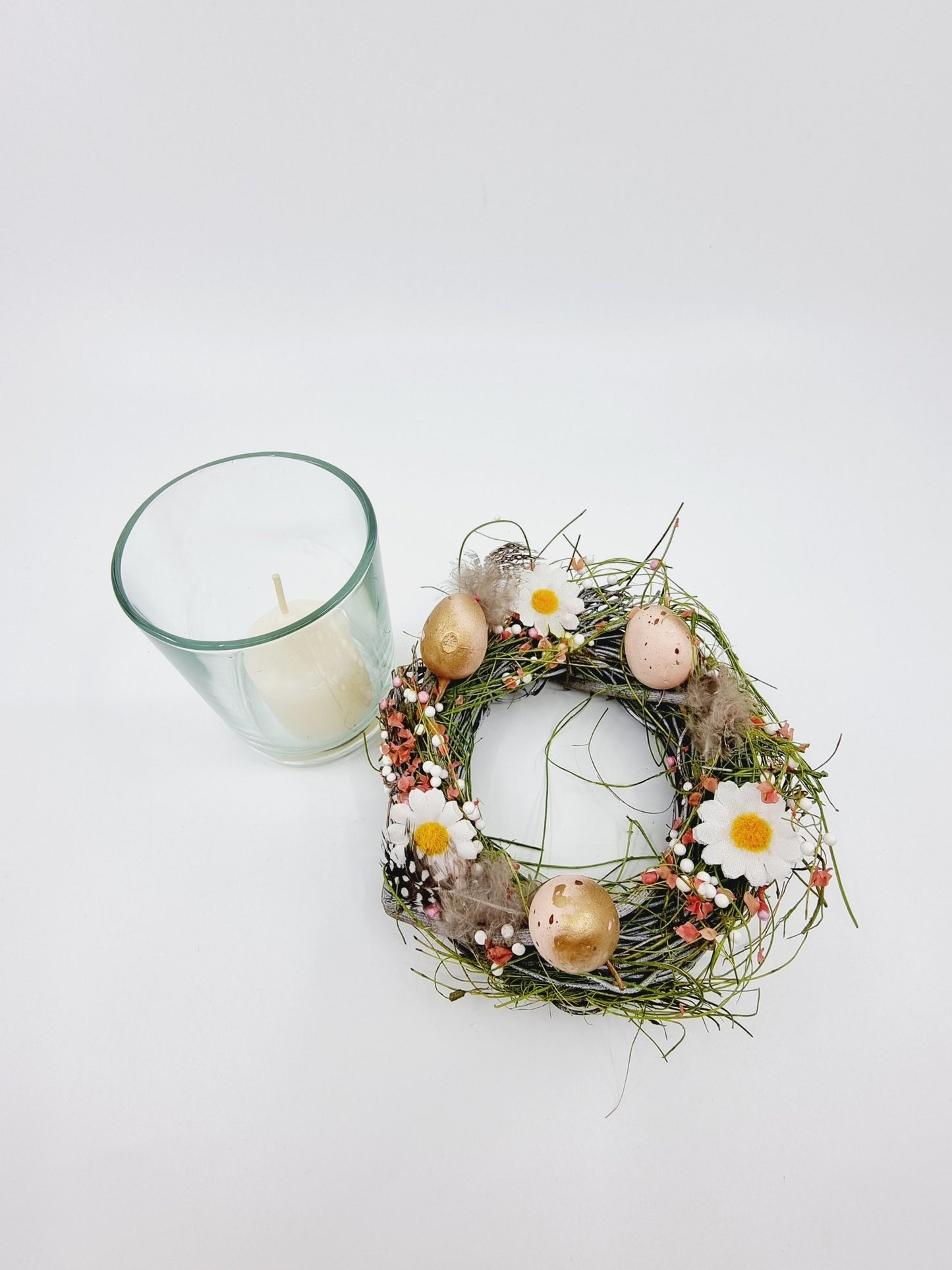 Bougeoir - Couronne de Pâques