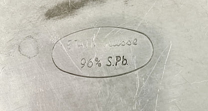 Cendrier en étain Suisse