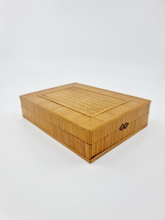 Boîte à bijoux intérieur velours bleu