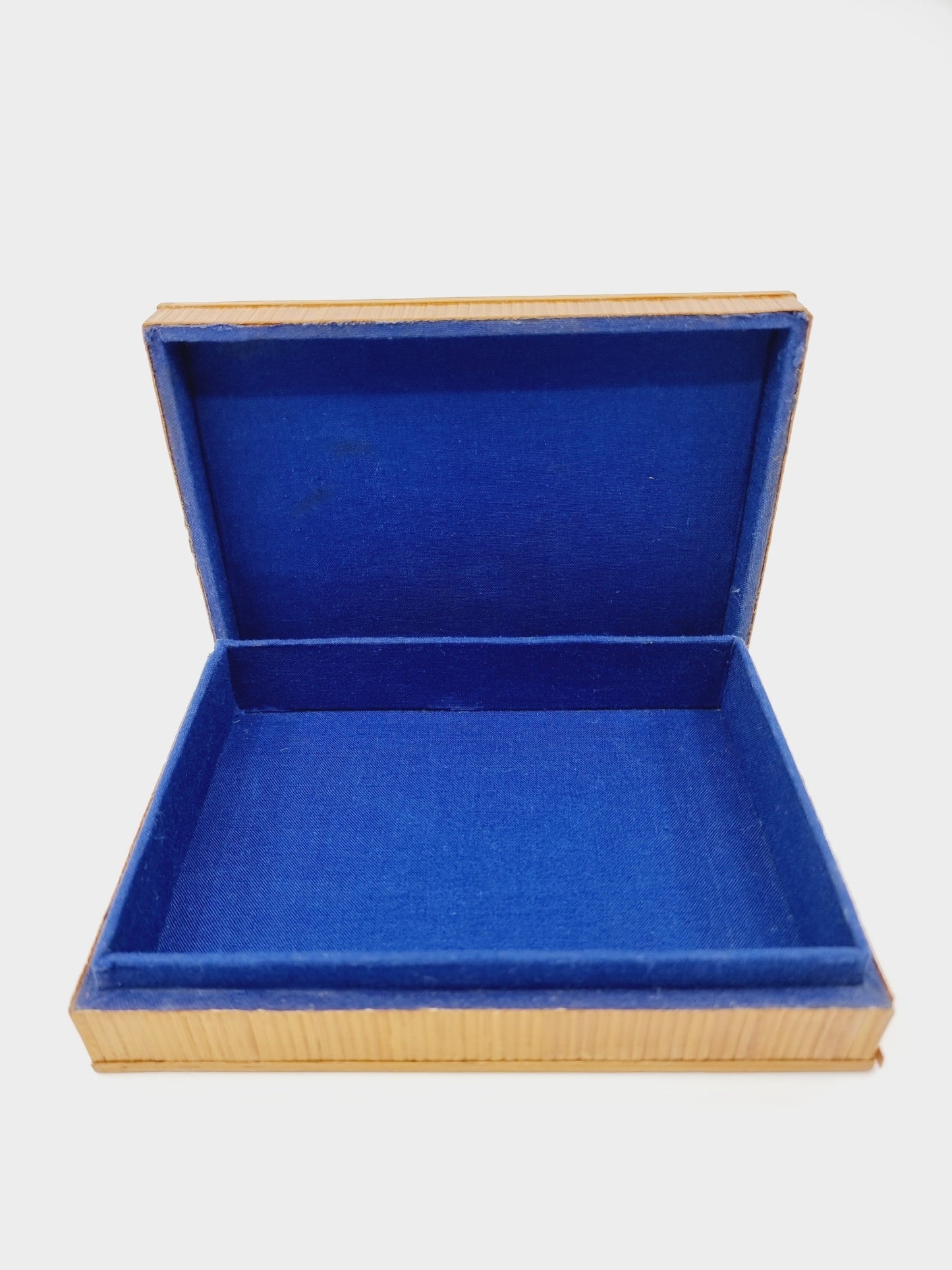 Boîte à bijoux intérieur velours bleu