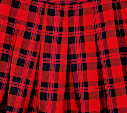 Jupe à carreaux rouge & noir (SIZE : EUR 40)
