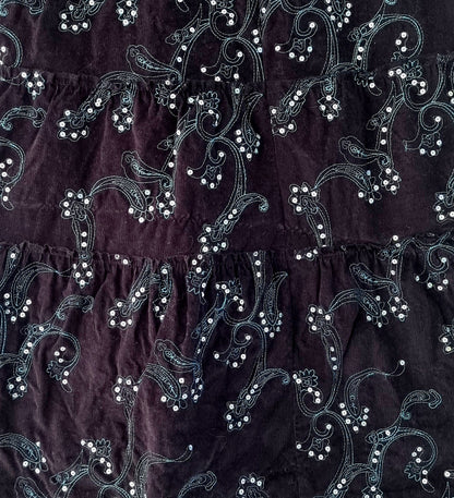 Jupe trapèze motif arabesque (SIZE : 42)