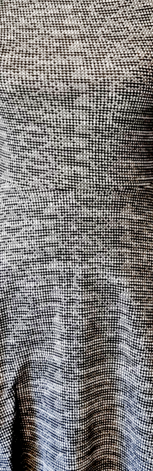 Robe grise chinée à manches longues (SIZE : XS)